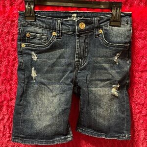 7 for all mankind shorts jean denim